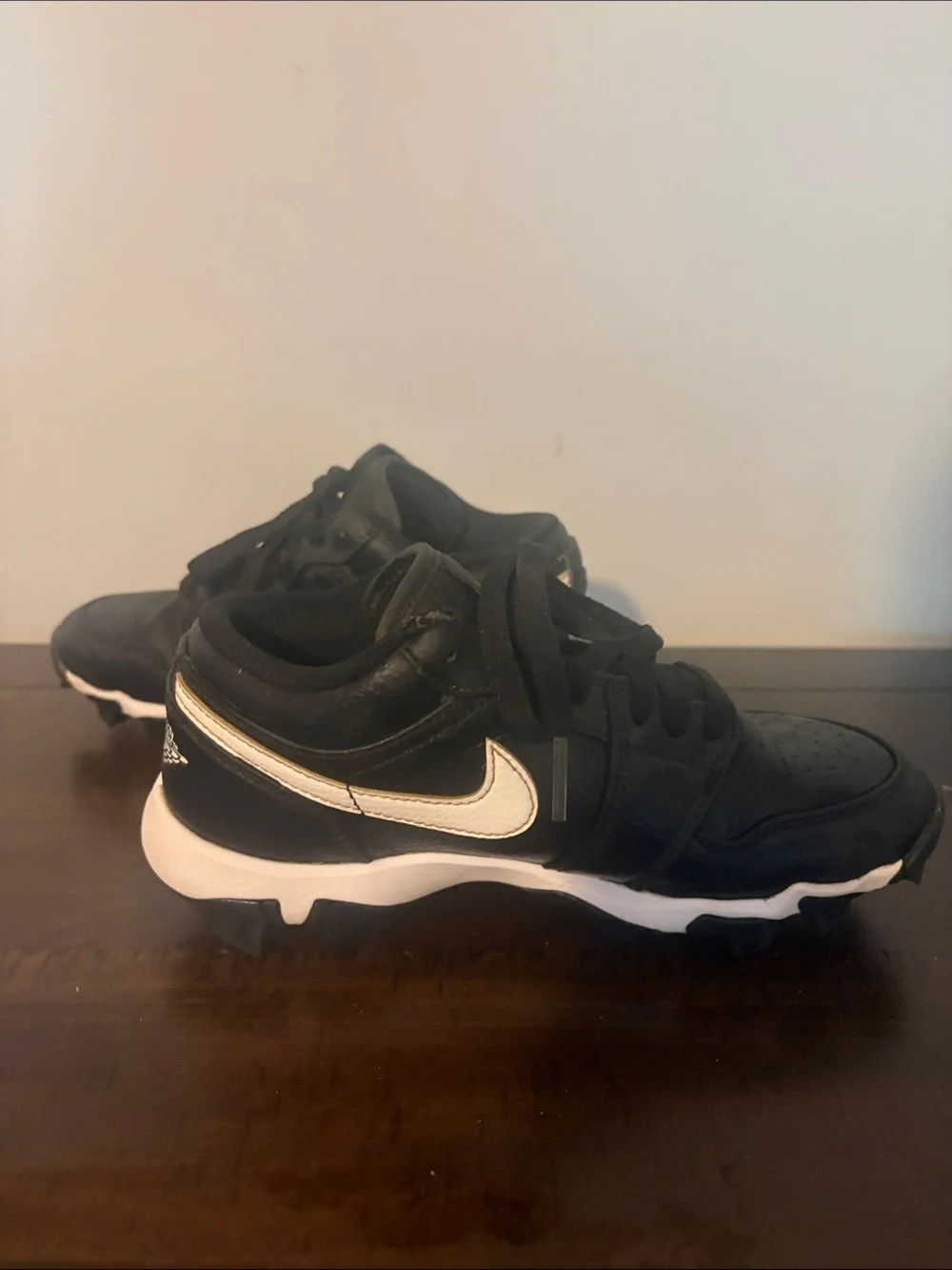 Jordan Low Kids Black and White Cleats